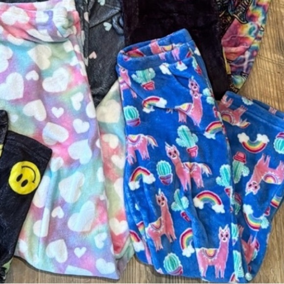Fuzzies Girls Bundle of Pajama Pants with Patterns Size 10/12 - Picture 1 of 3